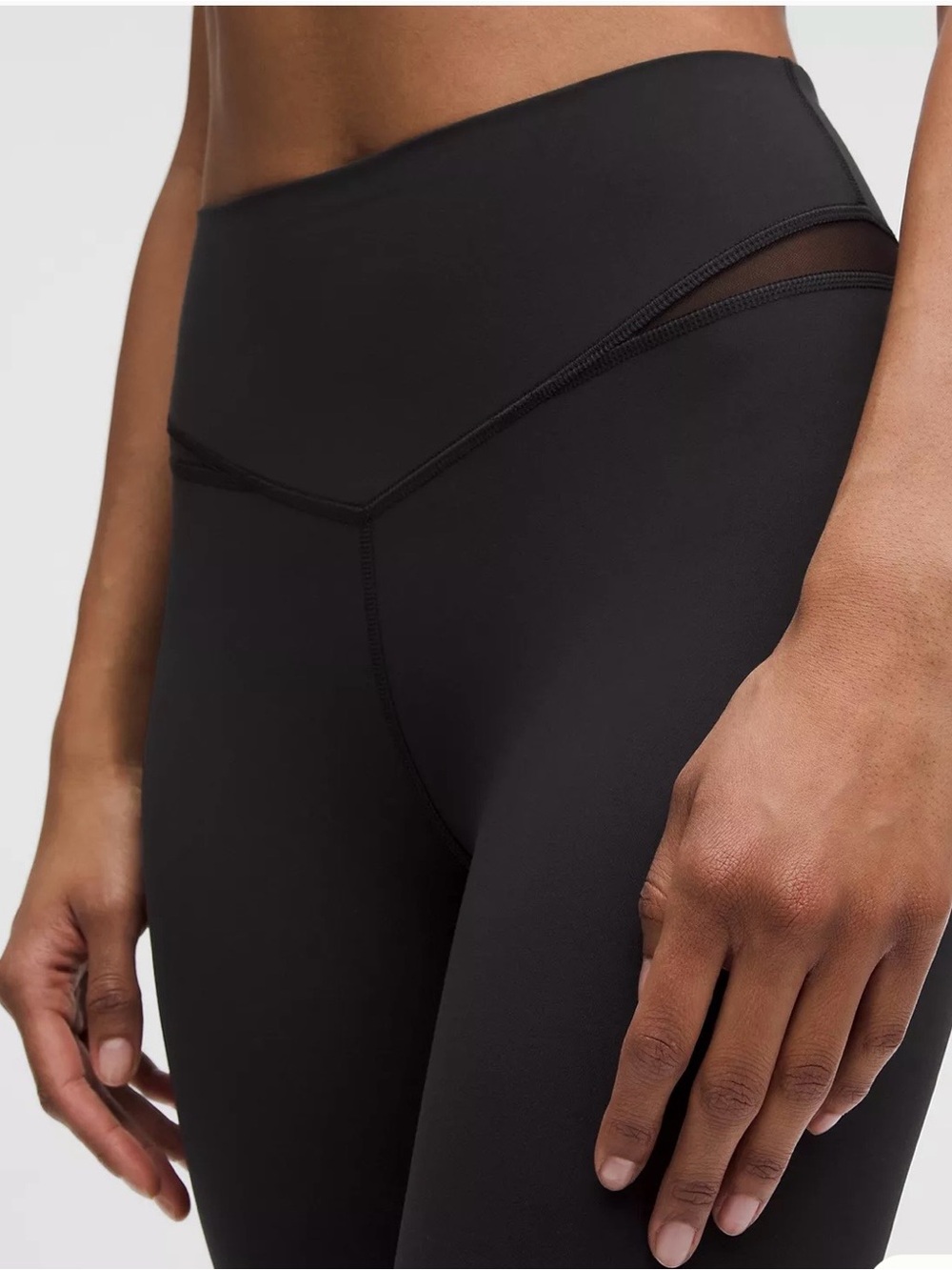Lululemon Mesh-Panelled Nulu High Rise Yoga Crop leggings 23"